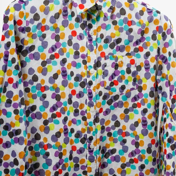 Issey Miyake Polka Dot Button Down Shirt - Picture 3 of 12